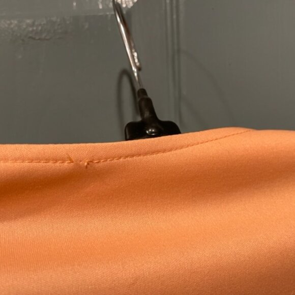 Sasson peach colored long sleeved dress 70s, small - Picture 4 of 6